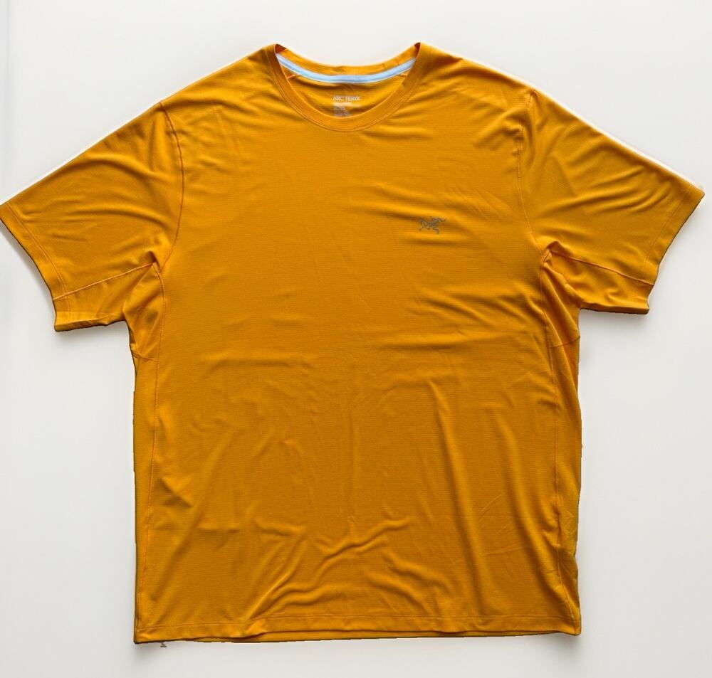 Arc'teryx Cormac Crew Shirt XL Orange Short Sleeve Minimalist Gorpcore Outdoors